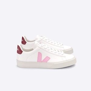 Veja Campo Leather Sneaker - Extra white guimauve marsala, W7 M9